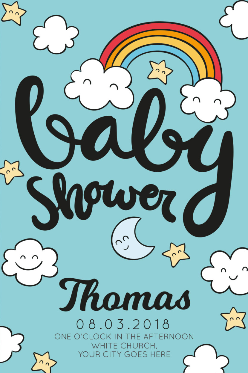 Baby Shower Invitation Template